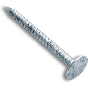 Aluminum Nails 1.75" Ring Shank USA Made - Vinyl Siding Nails or Roofing Nails - Facia Trim Siding Nail - Dubbs Hardware Aluminum Nails (100)