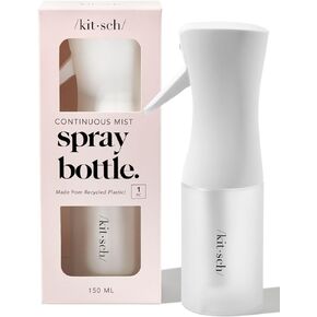 Kitsch Hair Spray Bottle, Ultra Fine Continuous Water Mister Spray Bottle for Plants, Home Cleaning, Barber Use, Hairstyling, Skin Care & More, 5 oz / 150 ml Refillable Empty Mist Sprayer, Terracotta