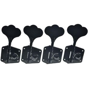 KAISH 28:1 Carbon Fiber Bass Tuners Carbon Bass Tuning Machines Bass Tuning Keys for Jazz Bass or Precision Bass