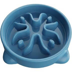 Slow Feeder Dog Bowls Medium Breed, Dog Food Bowl Medium Dog Anti-Choking Bloat Stop Puzzle Healthy Eating Bowl (Gray, 2 Cup)