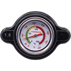 MOTOKU High Pressure Radiator Cap with Temp Gauge 1.8 Bar for Honda CR125R CR250 CR500R CR80 CR85 CRF250L CRF450R TRX450R Rancher 420 TRX420