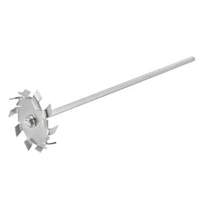 MECCANIXITY 304 Stainless Steel Stirring Rod 11.81" Length Dispersion Machine Stir Sticks with 1.18" ID Dispersion Disc for Laboratory, Industrial