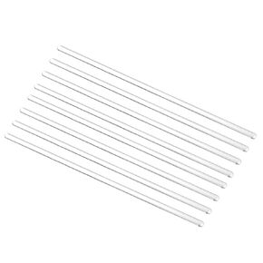MECCANIXITY 3.3 Borosilicate Glass Stick 15.7" Length 10mm Dia Stir Rod Mixing Tools 8Pcs