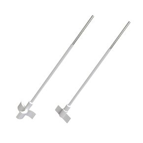 Laboratory 13.78 Inches PTFE Coated Stainless Steel Electric Overhead Stirrer Mixer Shaft Stirring Rod for Lab Utensils Supplies | Three-Blade & Cross