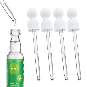 Glass Dropper Pipettes Compatible with Bubly Drops & SodaStream Bubly Drops Flavors（8 Pack）