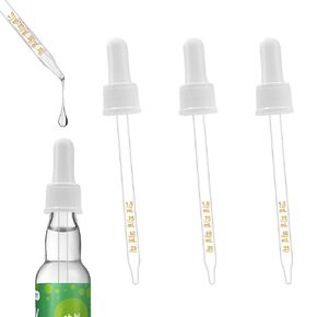 Glass Dropper Pipettes Compatible with Sodastream Bubly Drops Flavors, Flavoring Dropper 1ML Pipette with Graduated Dropper for Sodastream Bubly Bottle, with Cleaning Brush(Colorful)