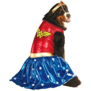 DC Comics Pet Costume, Medium, Wonder Woman, Blue
