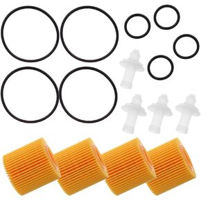4PCS Engine Oil Filter Kit replacement For Toyota Prius Corolla Scion IM XD 04152-YZZA6 in Kuwait