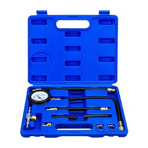 Fuel Pressure Gauge Fuel Pressure Test Kit, Car Gasoline Gas Fuel Oil Injector Test Manometer Tool Set 0-100PSI for Car, Motorcycle, Truck, RV, SUV, ATV