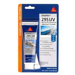 Sikaflex-295 UV Resistant Marine Adhesive Sealant, 3 fl. oz Tube, White