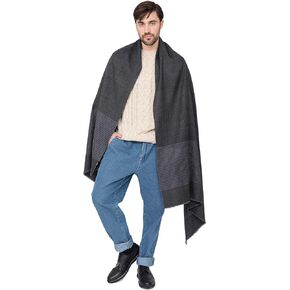 likemary Scarf for Men Winter - Travel Blanket Wrap - Large Blanket Scarves - Handmade Gift for Men