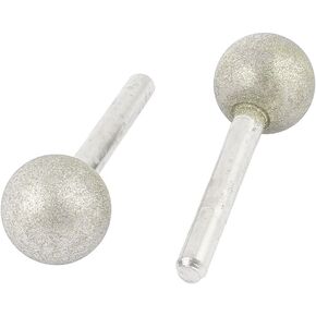 uxcell® 2 Pcs Diamond Coated 20mm Spherical Head Mounted Point Grinding Bit