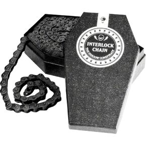 THE SHADOW CONSPIRACY Interlock 1/8" Durable Adjustable Half-Link Bike Chain V2 Compatible with 8T Driver & Up, Black