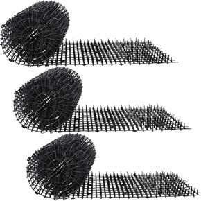 19.5 ft Cat Repellent Mat with Spikes Outdoor 78x11'' Cat Repellent Outdoor Cat Deterrent Indoor Prickle Spike Strips for Animals for Keep Pet Off Couch Furniture Garden Fence, 3 Pack 6.5 ft
