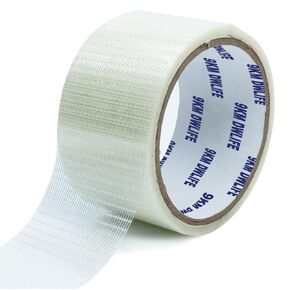 9KM DWLIFE Kite Ripstop Repair Tape 5cm-10cm Bi-Directional Fiberglass Filament Tape Clear Waterproof Strong High Adhesion Tear UV Resistance for Tent Sail Awning RV Camper Packing Fabric