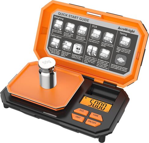 مقياس الجيب الرقمي AccuWeight 257، مقياس غرام دقيق 300 جرام × 0.01 جرام لأوقية الطعام وجرام، مقياس مجوهرات صغير محمول مع وظيفة العد، مقياس صغير للعملات المعدنية للأعشاب للطعام والمساحيق والقهوة in Kuwait