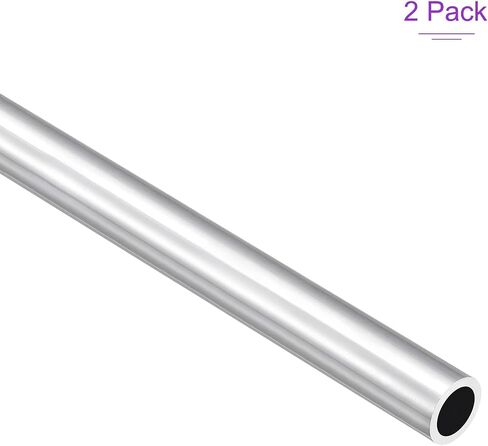 DMiotech 2Pack (8mm OD x 6mm ID) 6063 Aluminum Round Tube 200mm Length Industry Metal Tubing for Machinery Frame Construction DIY Projects in Saudi Arabia