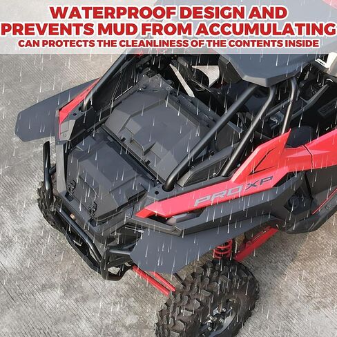 Rear Cargo Box for RZR PRO 20-24, UTV 42 QT Water Resistant Rear Cargo Storage Box for Polaris RZR Turbo R/PRO XP 4 LE 2020-2024 Accessories (OEM #2883752) in Saudi Arabia
