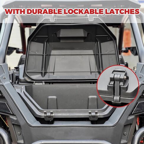 Rear Cargo Box for RZR PRO 20-24, UTV 42 QT Water Resistant Rear Cargo Storage Box for Polaris RZR Turbo R/PRO XP 4 LE 2020-2024 Accessories (OEM #2883752) in Saudi Arabia