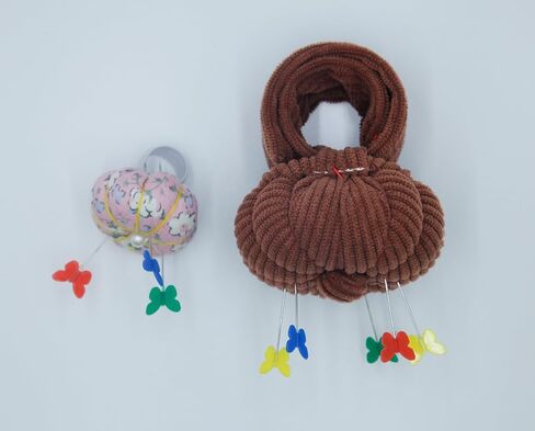 Wrist Pin Cushions, Sewing Needle Cushion kit with 1Pcs Elastic Strap Finger Ring Pincushions, Adjustable Strap Handcraft Needles Holder for Sewing and Quilting. (Peru) in Saudi Arabia