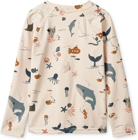 Boys and Girls Long Sleeve Rash Guard Shirt Neutral Swim Shirts in Saudi Arabia
