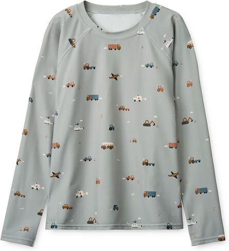 Boys and Girls Long Sleeve Rash Guard Shirt Neutral Swim Shirts in Saudi Arabia