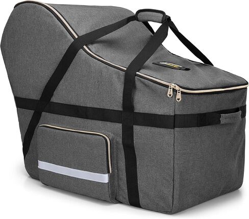 حقيبة سفر لمقعد السيارة للرضع من تيموي، حقيبة فحص بوابة مقعد السيارة، حقيبة مقعد سيارة مبطنة متوافقة مع جميع مقاعد وقاعدة السيارة نونا بيبا، أغطية حامل مقعد السيارة للسفر الجوي، رمادي in Kuwait