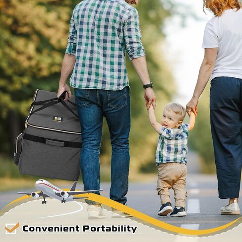 حقيبة سفر لمقعد السيارة للرضع من تيموي، حقيبة فحص بوابة مقعد السيارة، حقيبة مقعد سيارة مبطنة متوافقة مع جميع مقاعد وقاعدة السيارة نونا بيبا، أغطية حامل مقعد السيارة للسفر الجوي، رمادي in Kuwait