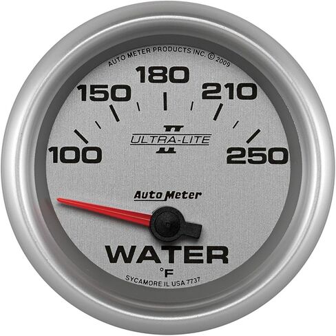 Auto Meter 7737 Ultra-Lite Pro II 2-5/8" 100-250 Degree F Short Sweep Electric Water Temperature Gauge in Saudi Arabia