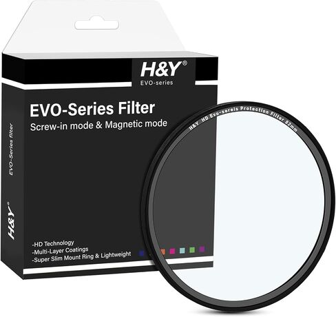 مرشح حماية عدسة الكاميرا H&Y 82 مم من الأشعة فوق البنفسجية مع حلقة محول مغناطيسية، سلسلة EVO in Kuwait