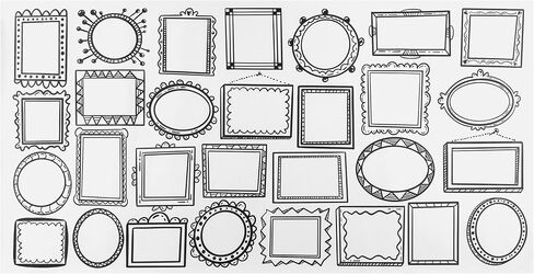 Prang Doodle & Draw Rolls من Cassie Stephens، أبيض، 58 بوصة × 30 بوصة، 4 تصميمات (1 لكل ورقة) in Saudi Arabia