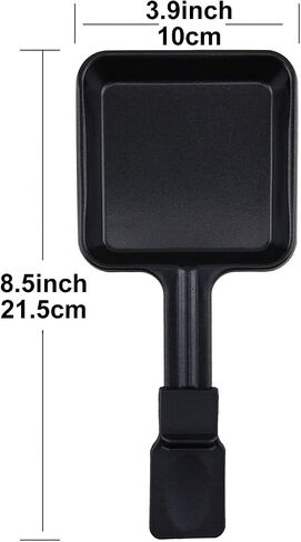 Non-Stick Coated Mini Grill Cheese Pan Melting Accessories for Raclette Dishes, Set of 4, 8.53.8 in in Kuwait
