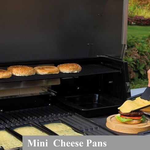 Non-Stick Coated Mini Grill Cheese Pan Melting Accessories for Raclette Dishes, Set of 4, 8.53.8 in in Kuwait