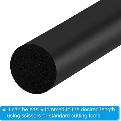 PATIKIL 3/4 Inch x 3.3 Feet Backer Rod, Foam Rope Caulk Crack Joint Filler Roll Seal Weather Strip for Home Construction, Black in Saudi Arabia
