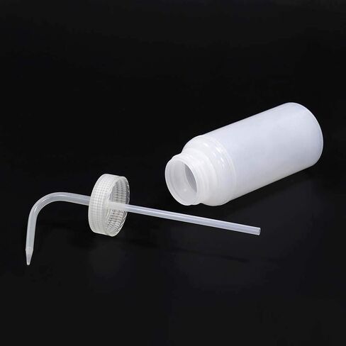 6pcs of Wide Mouth Unitary Wash Bottles, Vol.500ml 17oz, LDPE Bottle with PP Draw Tube, LVM008 in Saudi Arabia