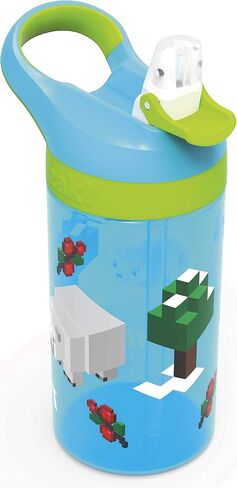 Zak Designs Paw Patrol Kids Water Bottle with Straw and Built in Carrying Loop Made of Durable Plastic, Leak-Proof Design (16 oz in Saudi Arabia