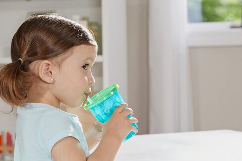 أكواب الأطفال الصغار Take & Toss من ذا فيرست ييرز - أكواب للأطفال الصغار مقاومة للانسكاب وآمنة للاستخدام في غسالة الأطباق - مستلزمات تغذية الأطفال الصغار - 10 أونصة - 4 قطع in Kuwait