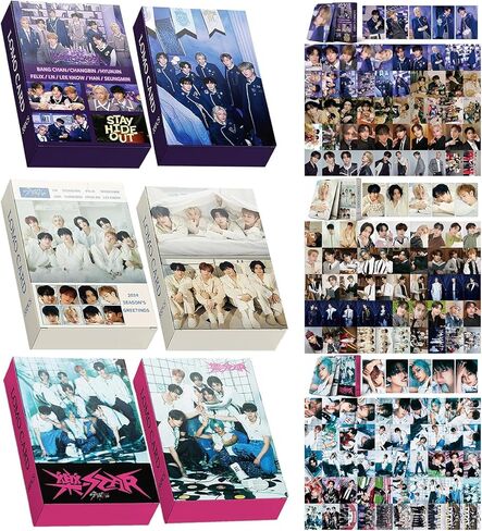 مجموعة بطاقات صور Stray Kids مكونة من 3 حزم/165 قطعة من بطاقات صور Kpop Stray Kids ألبوم Stray Kids بطاقات Lomo للمدرسة السحرية + يوم مثالي 2024 تحيات Seaon + 樂-Star Lomo مجموعة هدايا Kpop Stray Kids مجموعة بطاقات الصور in Saudi Arabia