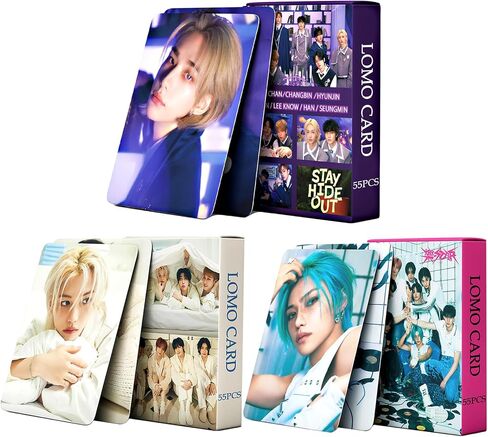 مجموعة بطاقات صور Stray Kids مكونة من 3 حزم/165 قطعة من بطاقات صور Kpop Stray Kids ألبوم Stray Kids بطاقات Lomo للمدرسة السحرية + يوم مثالي 2024 تحيات Seaon + 樂-Star Lomo مجموعة هدايا Kpop Stray Kids مجموعة بطاقات الصور in Saudi Arabia