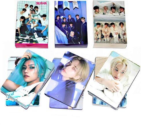 مجموعة بطاقات صور Stray Kids مكونة من 3 حزم/165 قطعة من بطاقات صور Kpop Stray Kids ألبوم Stray Kids بطاقات Lomo للمدرسة السحرية + يوم مثالي 2024 تحيات Seaon + 樂-Star Lomo مجموعة هدايا Kpop Stray Kids مجموعة بطاقات الصور in Saudi Arabia