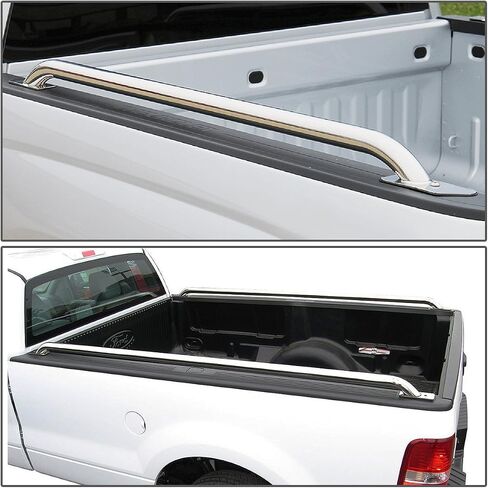 DNA MOTORING RAIL-009-SS Pair of Truck Bed Rails for 14-17 Silverado Sierra 5.5ft Bed,Metallic in Saudi Arabia