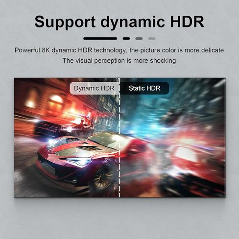 8K HDMI 2.1 Splitter 1 in 2 Out - 8K@60Hz 4K@120Hz One Input Two Output HDMI Duplicator Dual Monitors HD Copy Identical Display, 48Gbps, Dynamic HDR & VRR Mode, Plug Play for Xbox PS4 PS5 TV PC Laptop in Kuwait