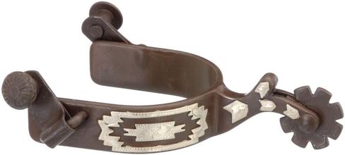 Kelly Silver Star Antique Brown Youth Southwest/Navajo Spurs in Saudi Arabia