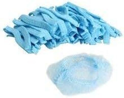 Blue Bouffant Caps. Professional Disposable Scrub Cap for Women/Men Ideal for Medical,Surgery use, Food Service - 100 Piece in Kuwait