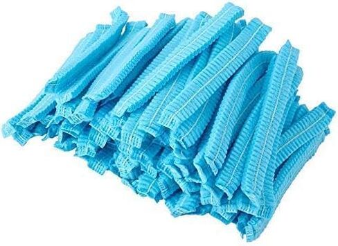 Blue Bouffant Caps. Professional Disposable Scrub Cap for Women/Men Ideal for Medical,Surgery use, Food Service - 100 Piece in Kuwait