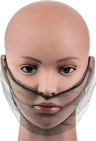 Hedume 200 Pack Disposable Nylon Honeycomb Royal Beard Protector Nets, Beard Covers Protector, Elastic Beard Net (Black) in Saudi Arabia