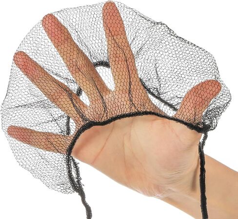Hedume 200 Pack Disposable Nylon Honeycomb Royal Beard Protector Nets, Beard Covers Protector, Elastic Beard Net (Black) in Saudi Arabia