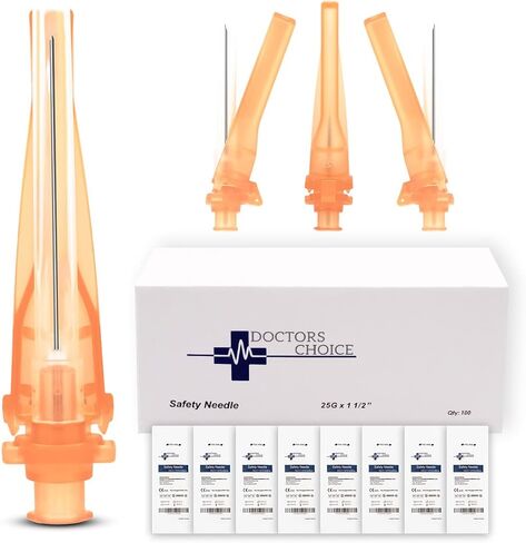 إبر الأمان Luer Lock وLuer Slip متوافقة (23 جرام × 1 بوصة - لكل صندوق الكمية 100) in Saudi Arabia
