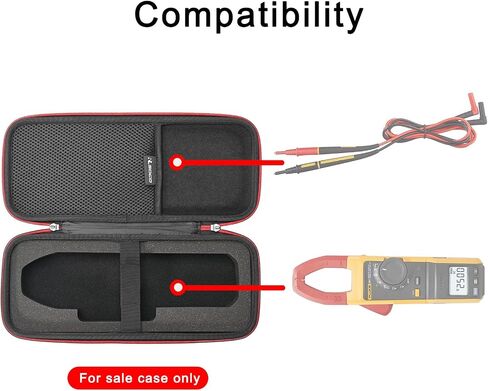 حقيبة حمل RLSOCO لجهاز Fluke 374/375/376FC/376/902/902 FC True-RMS مقياس المشبك ويعمل مع مقياس المشبك الرقمي KAIWEETS HT208A/HT208D in Kuwait