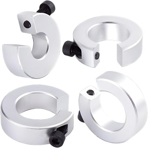 4pcs SBR20 Linear Rail Shaft Stop Collars, Aluminum Alloy Shaft Limit Fixing Rings CNC Parts with Set Screw, Bore 20mm, OD 40mm, Thickness 12mm in Kuwait